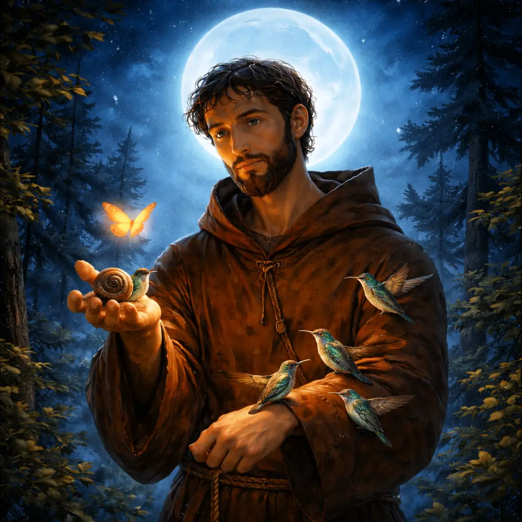 Escena de Hermano Lobo - Hermano Francisco.